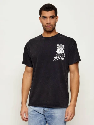 Plein Sport T-shirt Tiger Scratch | Loose fit czarny