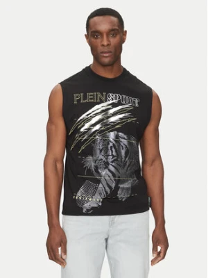 Plein Sport Tank top SAEC MTK8007 STE001N Czarny Regular Fit