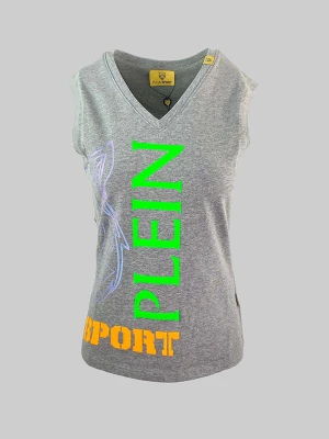 Plein Sport Top w kolorze szarym rozmiar: M
