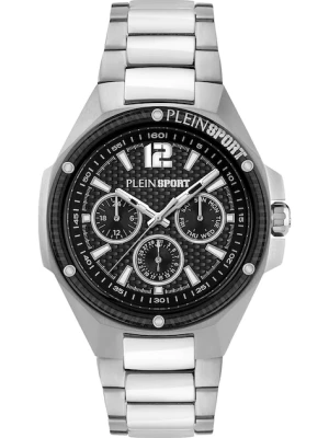 PLEIN SPORT zegarek męski kolor srebrny PSLGA0425
