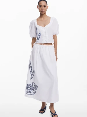 Plisowana spódnica midi Desigual