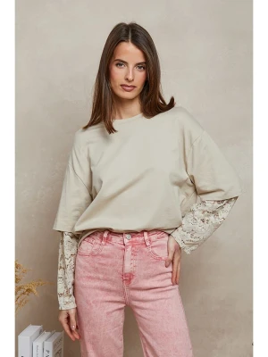 Plume Bluza "Reyne" w kolorze beżowym rozmiar: M