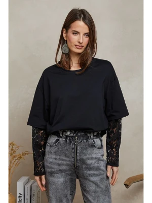 Plume Bluza "Reyne" w kolorze czarnym rozmiar: M