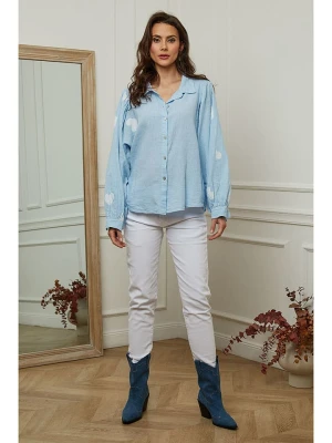 Plume Bluzka "Bamba" w kolorze błękitnym rozmiar: S