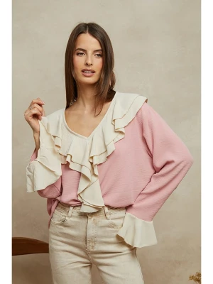 Plume Bluzka "Baxo" w kolorze jasnoróżowo-beżowym rozmiar: L