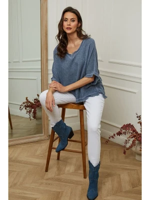 Plume Bluzka "Folies" w kolorze granatowym rozmiar: XL