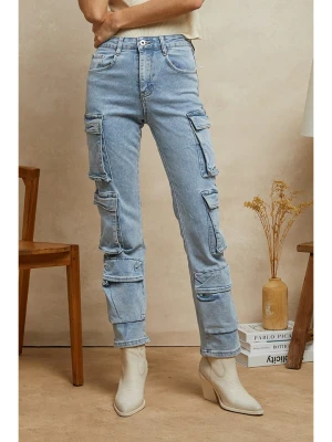 Plume Dżinsy "Mollo" - Slim fit - w kolorze błękitnym rozmiar: XS
