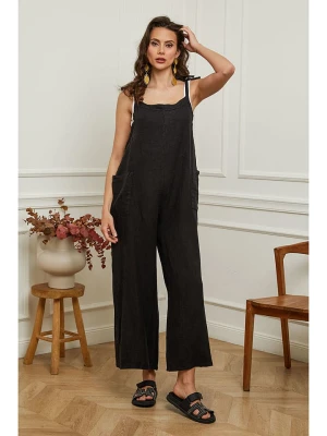 Plume Lniany kombinezon "Gadjy" w kolorze czarnym rozmiar: L