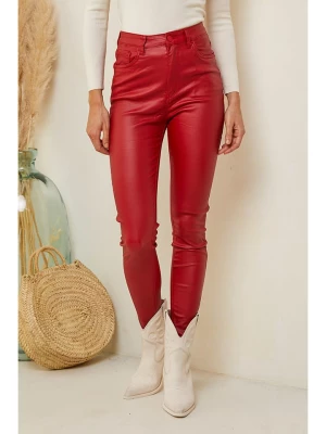 Joséfine Spodnie "Hortense" w kolorze czerwonym rozmiar: XS