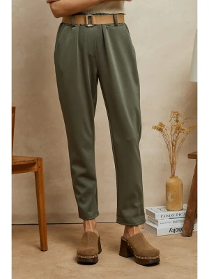 Plume Spodnie "Lavi" w kolorze khaki rozmiar: M