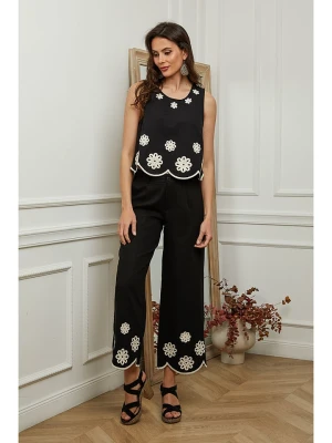 Plume Spodnie "Marlone" w kolorze czarnym rozmiar: M