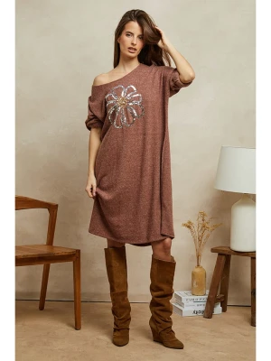 Plume Sukienka "Beverly" w kolorze jasnobrązowym rozmiar: S