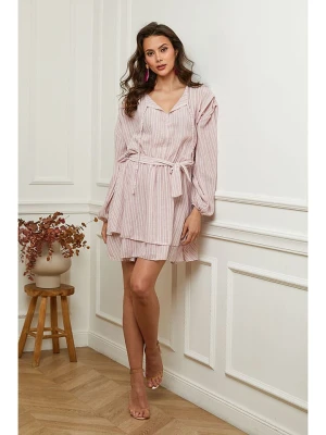 Plume Sukienka "Bichi" w kolorze jasnoróżowo-białym rozmiar: S