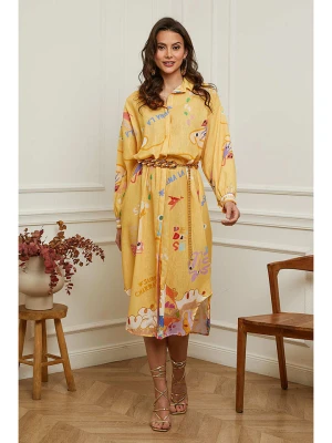 Plume Sukienka "Buvio" w kolorze żółtym rozmiar: M