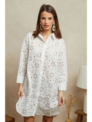 Plume Sukienka "Louis" w kolorze białym rozmiar: L
