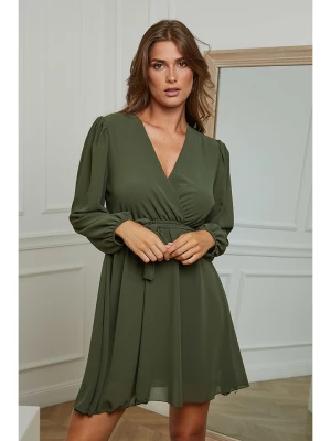 Plume Sukienka "Lumiere" w kolorze khaki rozmiar: M