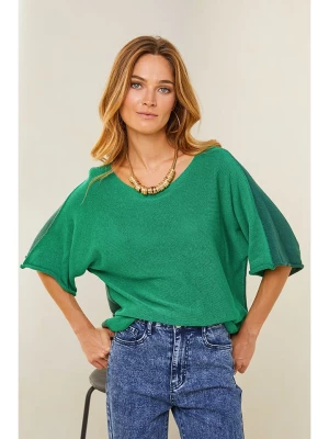 Plume Sweter "Fay" w kolorze zielonym rozmiar: S