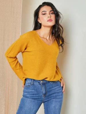 Plume Sweter "Jamina" w kolorze żółtym rozmiar: S