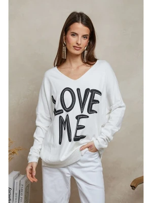 Plume Sweter "Manor" w kolorze białym rozmiar: M