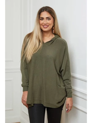 Plus Size Company Bluza "Caliss" w kolorze khaki rozmiar: 44