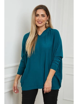 Plus Size Company Bluza "Caliss" w kolorze morskim rozmiar: 46