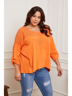 Plus Size Company Bluzka "Montana" w kolorze pomarańczowym rozmiar: 52