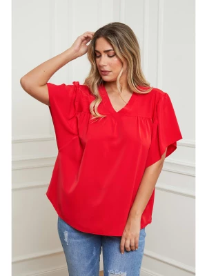 Plus Size Company Bluzka w kolorze czerwonym rozmiar: 44