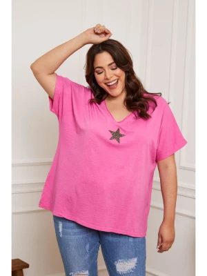 Plus Size Company Koszulka "Lauriston" w kolorze różowym rozmiar: 42