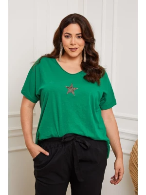 Plus Size Company Koszulka "Lauriston" w kolorze zielonym rozmiar: 48