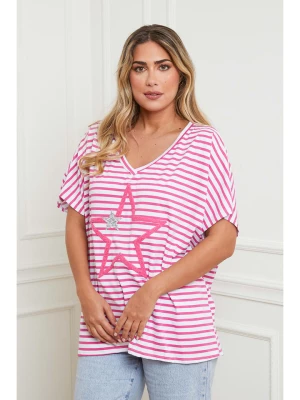 Plus Size Company Koszulka w kolorze różowym rozmiar: 52