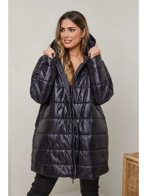 Plus Size Company Płaszcz pikowany "Antsia" w kolorze czarnym rozmiar: 3XL