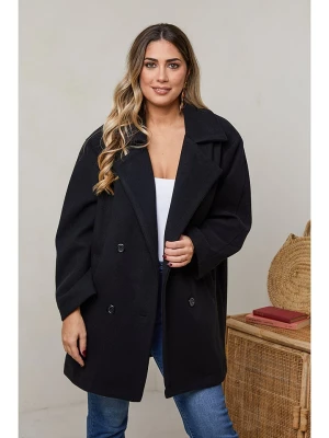 Plus Size Company Płaszcz przejściowy "Bristol" w kolorze czarnym rozmiar: 50