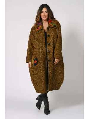 Plus Size Company Płaszcz przejściowy "Ejil" w kolorze musztardowym rozmiar: 42/44