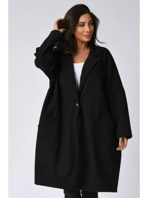Plus Size Company Płaszcz przejściowy "Gaella" w kolorze czarnym rozmiar: 48