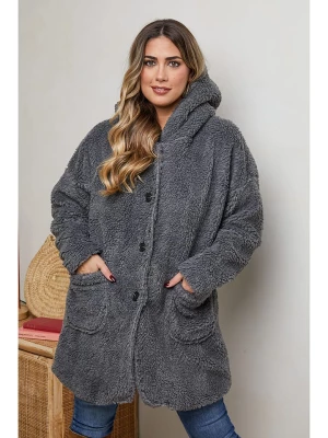Plus Size Company Płaszcz zimowy "Itsak" w kolorze jasnoszarym rozmiar: 44