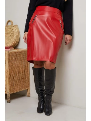 Plus Size Company Spódnica "Beaurivage" w kolorze czerwonym rozmiar: 50