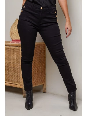 Plus Size Company Spodnie "Macha" w kolorze czarnym rozmiar: L