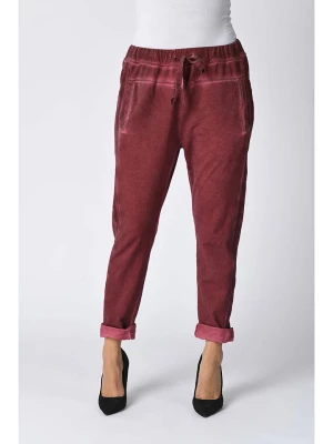 Plus Size Company Spodnie "Salvador" w kolorze czerwonym rozmiar: 40/42