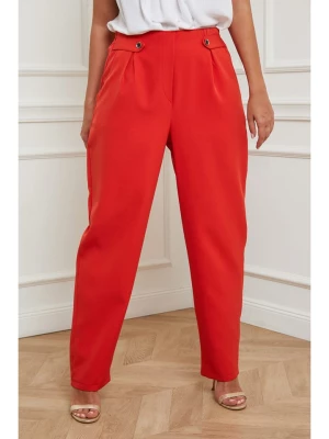 Plus Size Company Spodnie w kolorze czerwonym rozmiar: 52/54