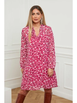 Plus Size Company Sukienka "Agone" w kolorze różowo-białym rozmiar: 54