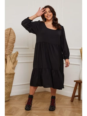 Plus Size Company Sukienka "Arnis" w kolorze czarnym rozmiar: 46