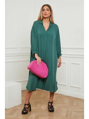 Plus Size Company Sukienka "Jacob" w kolorze zielonym rozmiar: 46