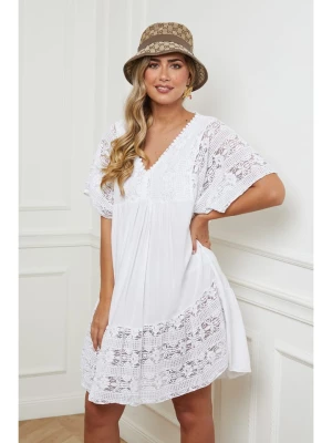 Plus Size Company Sukienka w kolorze białym rozmiar: 42