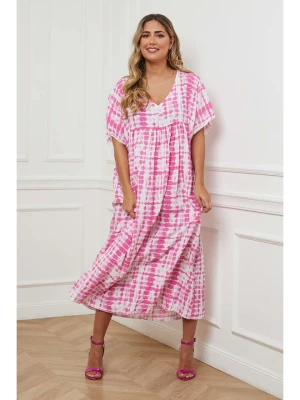 Plus Size Company Sukienka w kolorze różowym rozmiar: 46