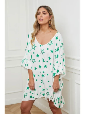Plus Size Company Sukienka w kolorze zielono-białym rozmiar: 50