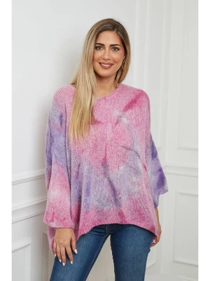 Plus Size Company Sweter "Archimede" jasnoróżowo-fioletowym rozmiar: 50