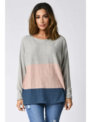 Plus Size Company Sweter "Buenos-Aires" w kolorze szarym rozmiar: 52/54