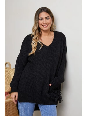 Plus Size Company Sweter "Coralis" w kolorze czarnym rozmiar: 50