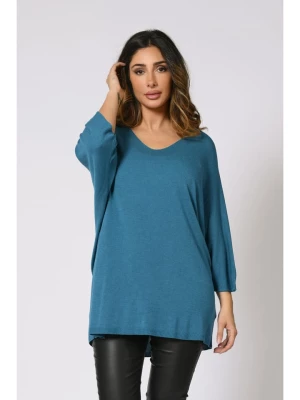 Plus Size Company Sweter "Fabiosa" w kolorze niebieskim rozmiar: 44