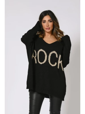 Plus Size Company Sweter "Jarry" w kolorze czarnym rozmiar: 44